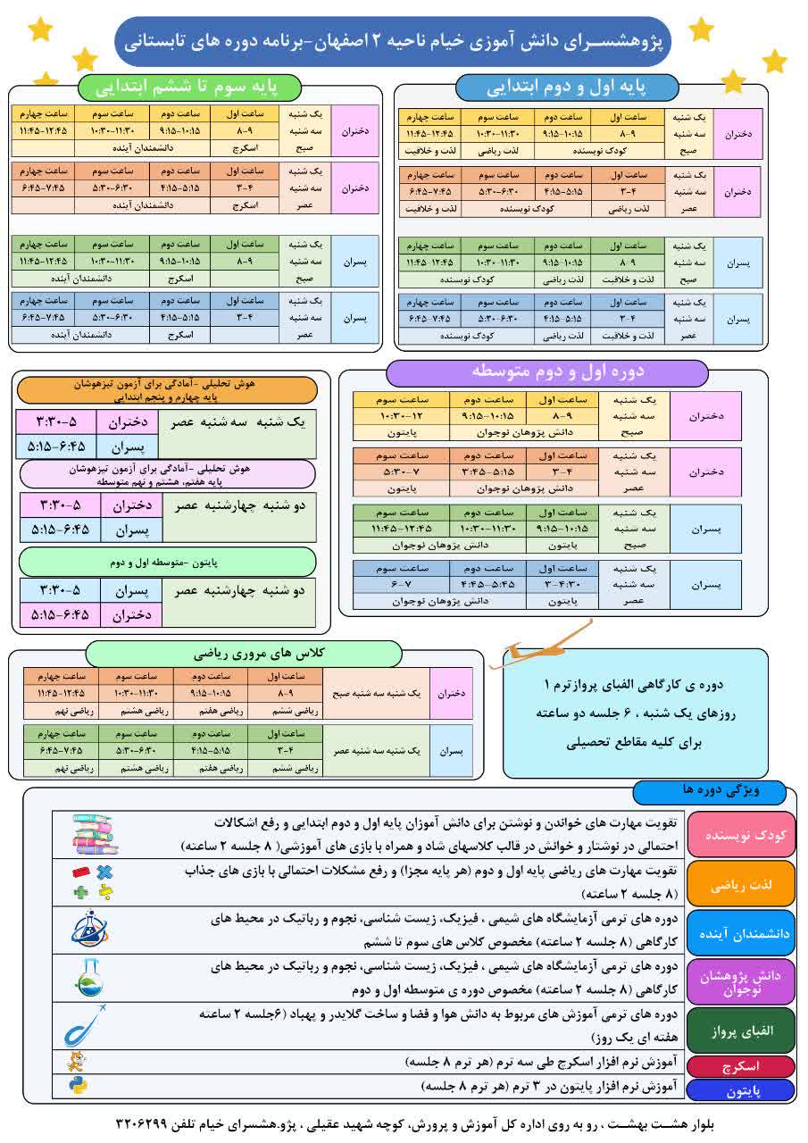 کلاسهای تابستان شروع شد: